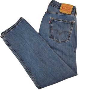 Levi's 505 blue denim men's straight leg jeans size W33xL30